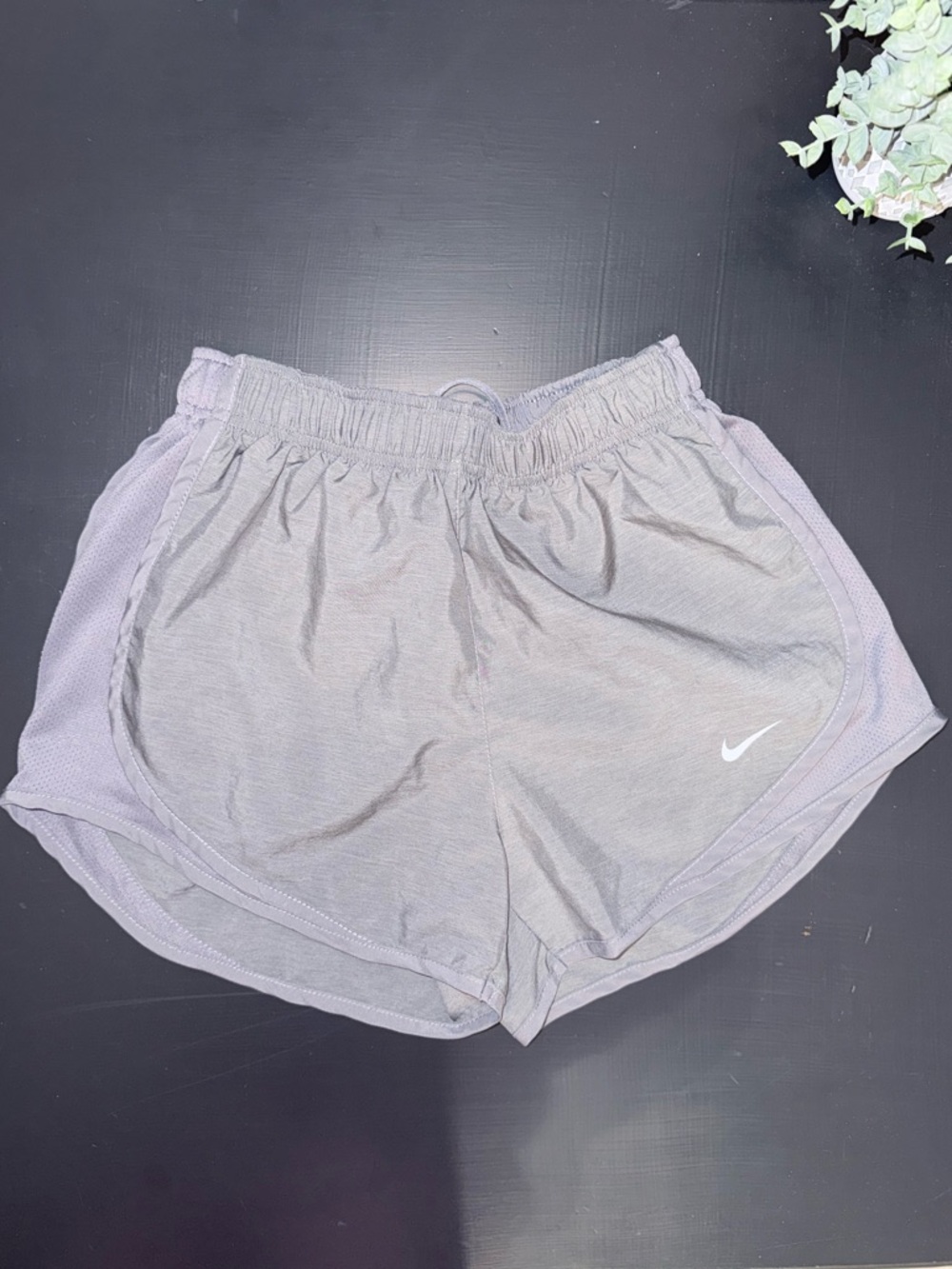 Nike Women's Light Gray Athletic Running Shorts